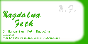 magdolna feth business card